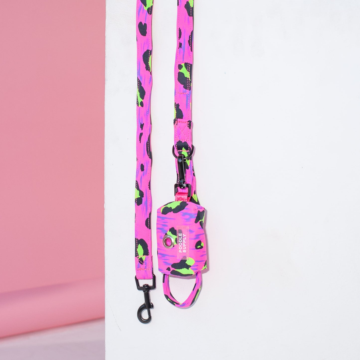 Poodle Mania Fluffy Martingale Satin Collar Lime Cheetah - THE ICON
