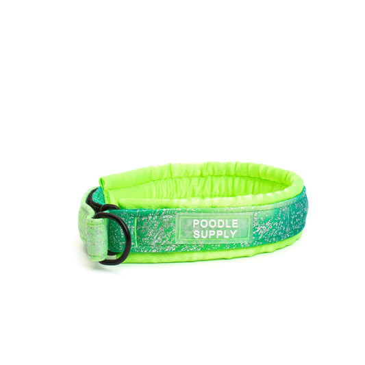 Fluffy Martingale Collar Poodle Supply Electric Lime