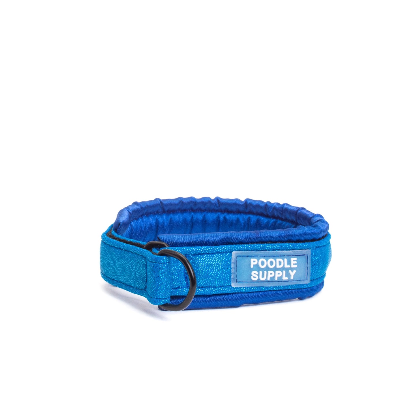 Fluffy Martingale Collar Glossy Blue