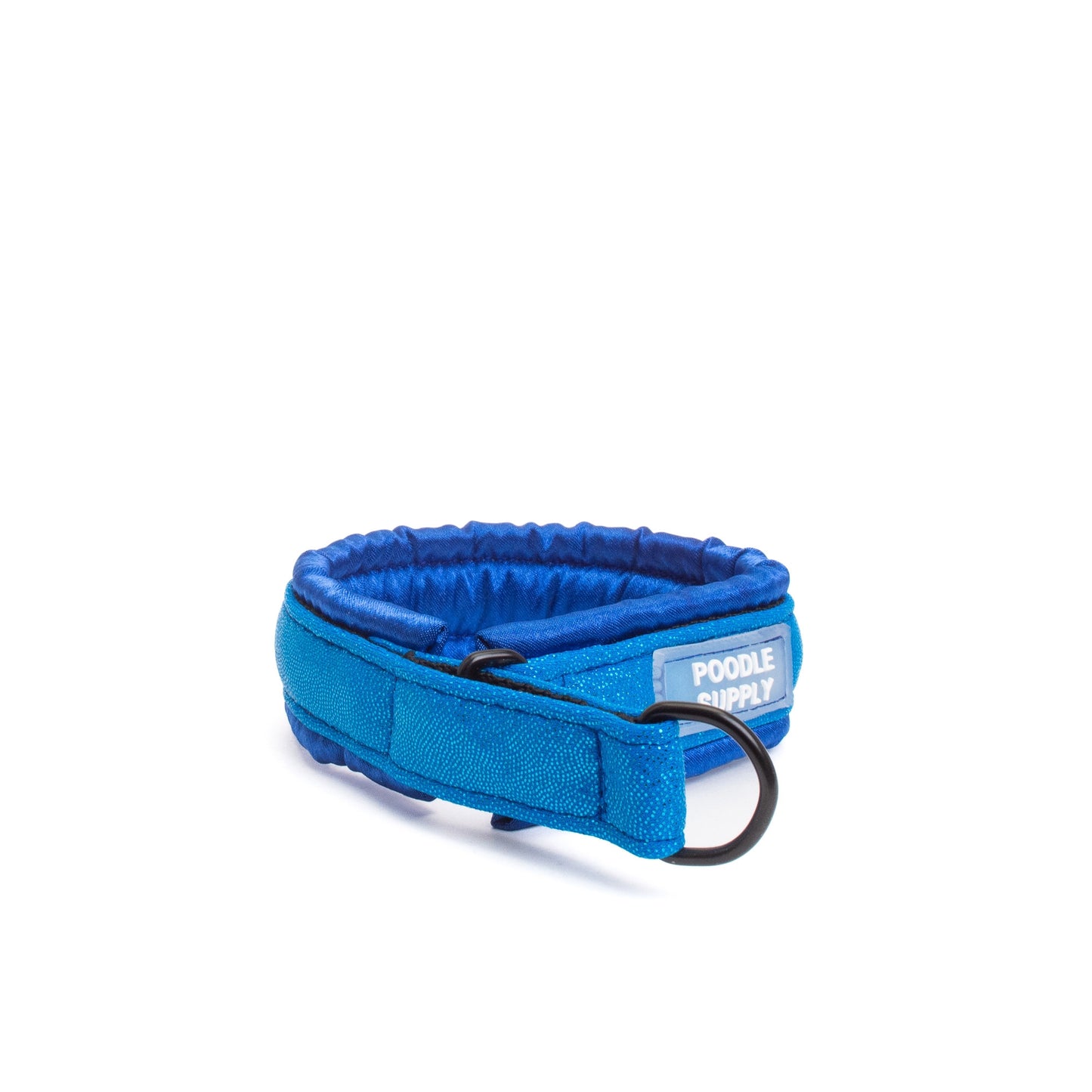 Fluffy Martingale Collar Glossy Blue