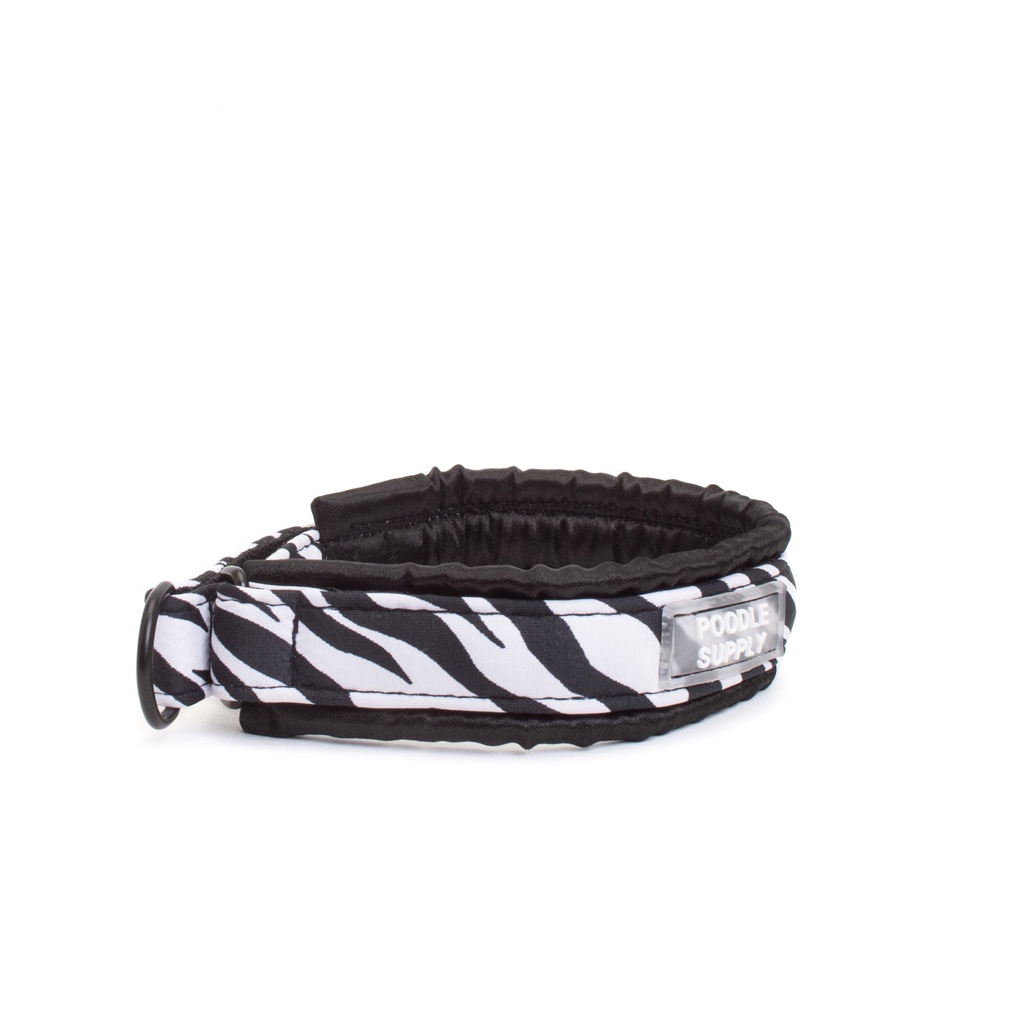 Fluffy Martingale Collar Zebra