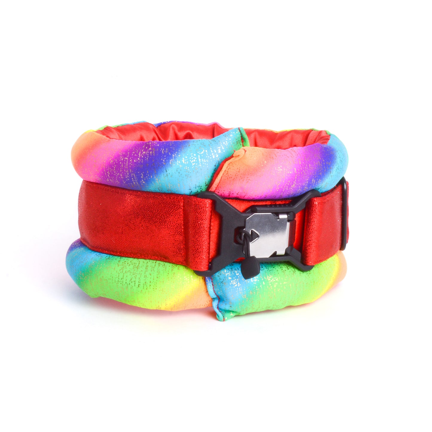 Standard Fluffy Magnetic Collar Candy Rainbow
