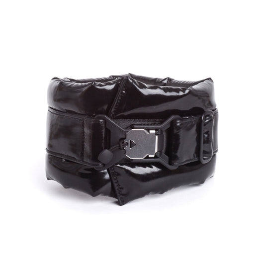 Standard Fluffy Magnetic Collar Eco Leather Piano Black