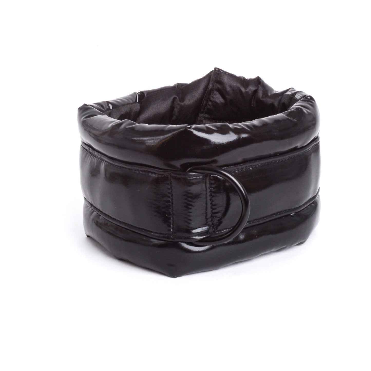 Standard Fluffy Magnetic Collar Eco Leather Piano Black