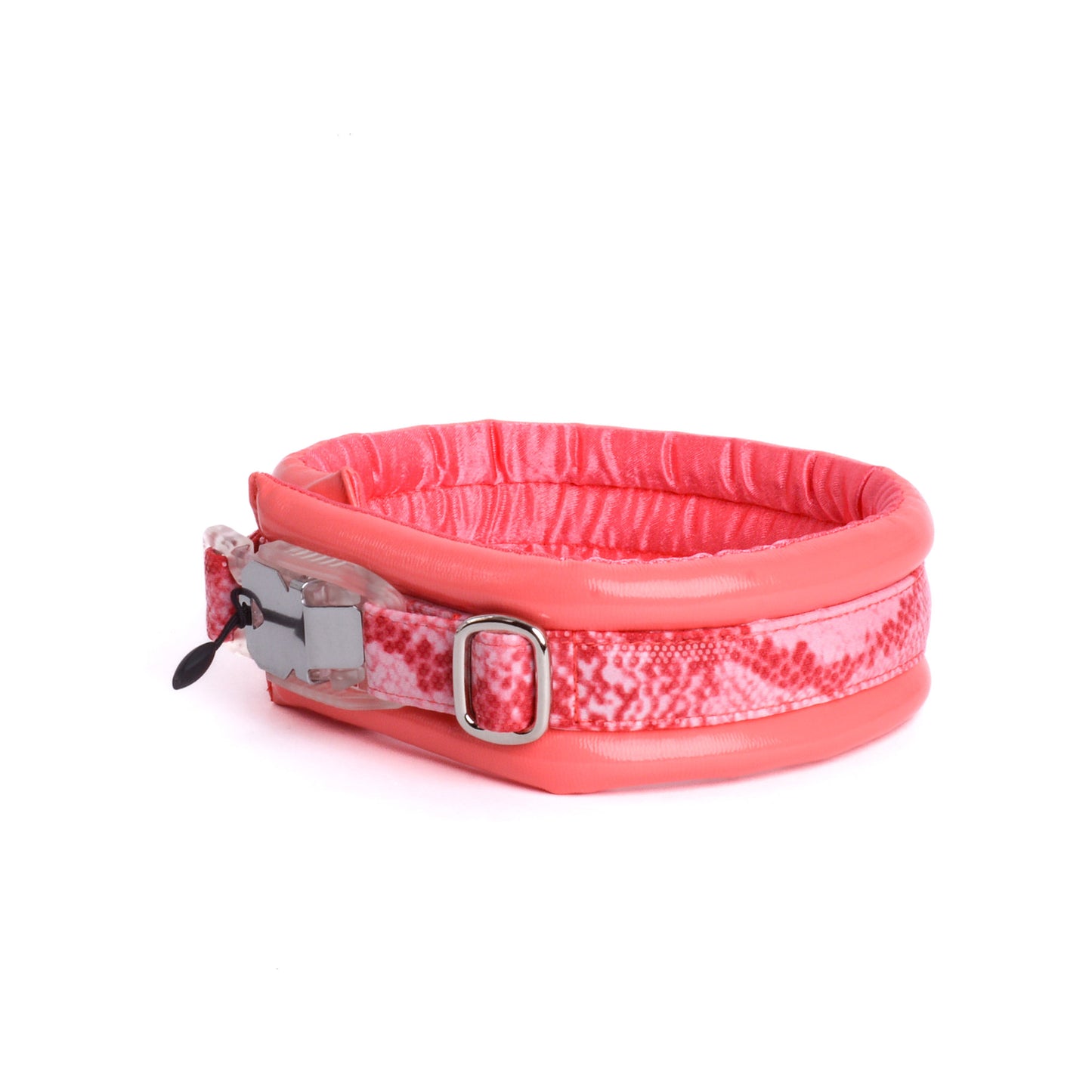 Standard Compact Magnetic Collar Eco Leather Coral