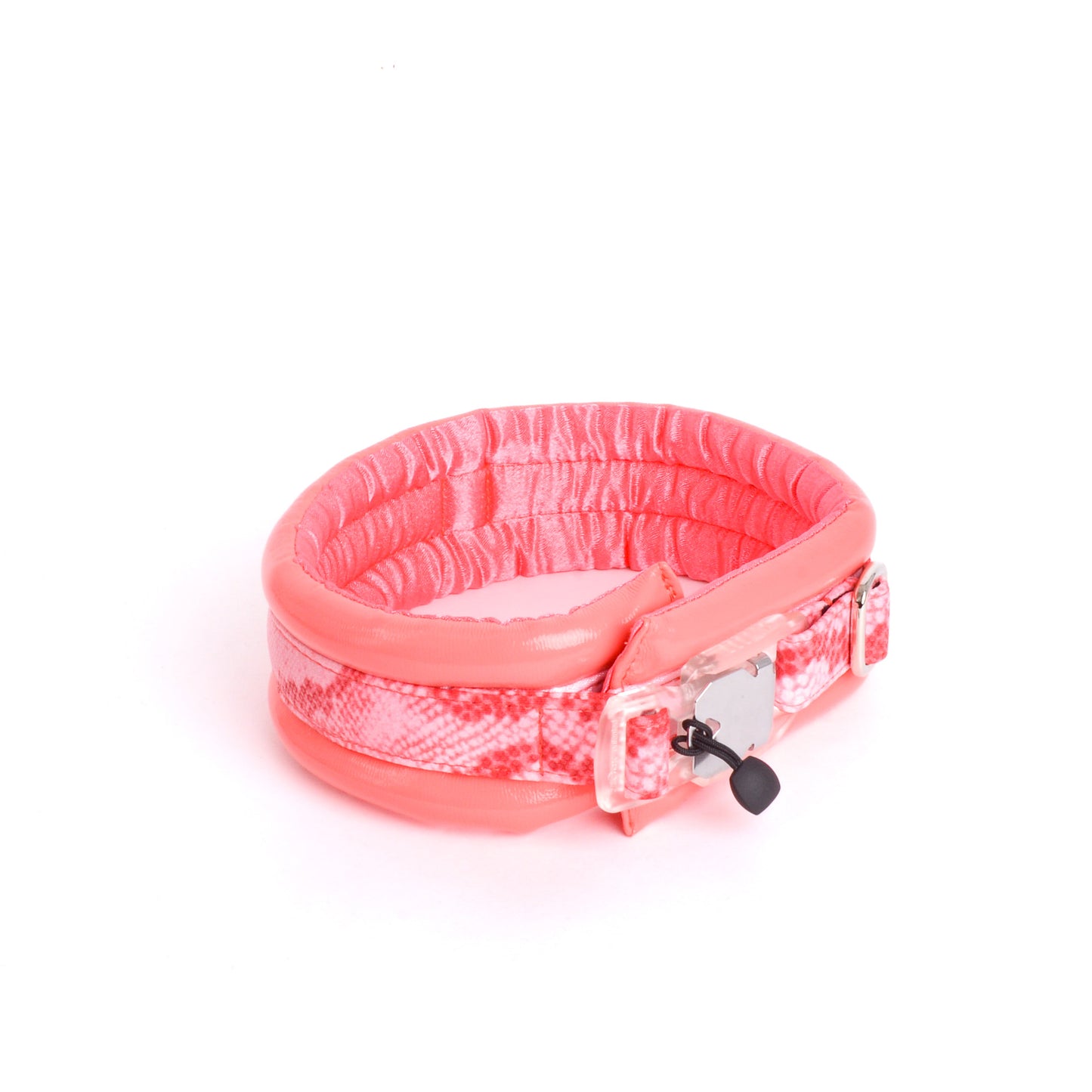 Standard Compact Magnetic Collar Eco Leather Coral