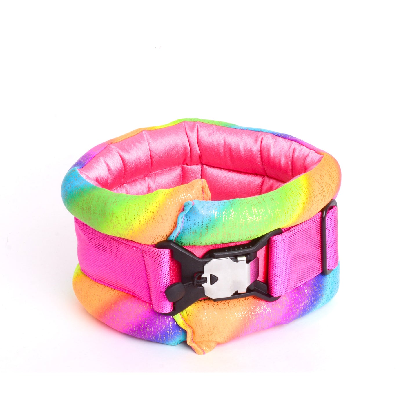 Standard Fluffy Magnetic Collar Shocking Rainbow