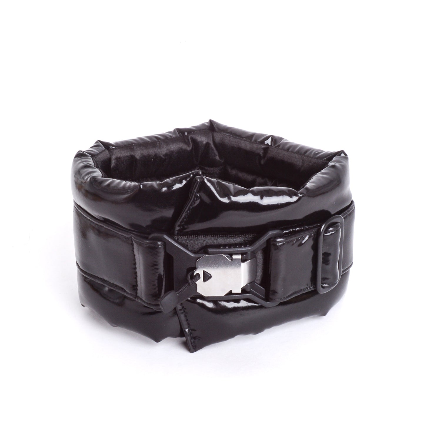 Standard Fluffy Magnetic Collar Eco Leather Piano Black