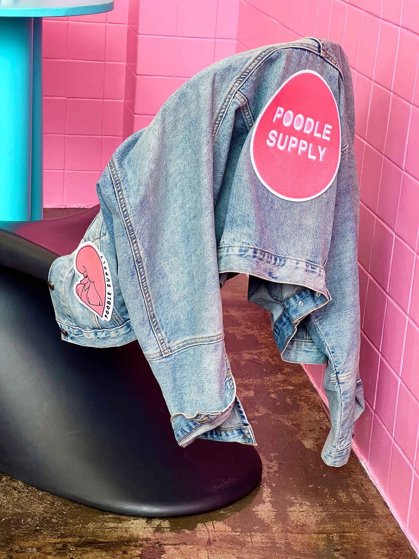 Poodle Supply Embroidery Conti Selfie Soft Pink