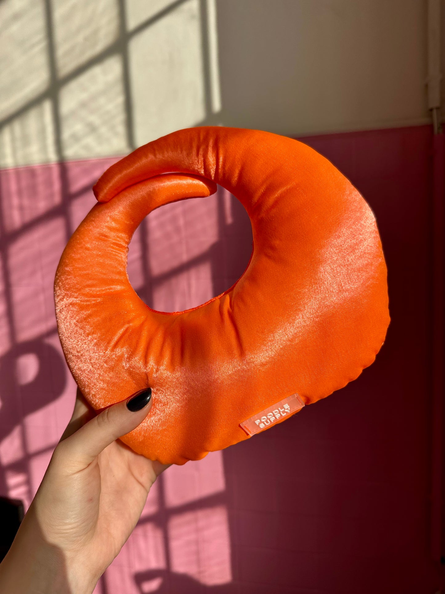 Poodle Supply Chin Pillow Neon Orange