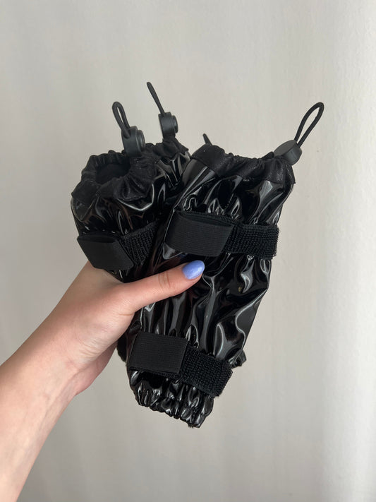 Poodle Supply Set 4 Leg Protectors All Black Toy/ Miniature/ Medium