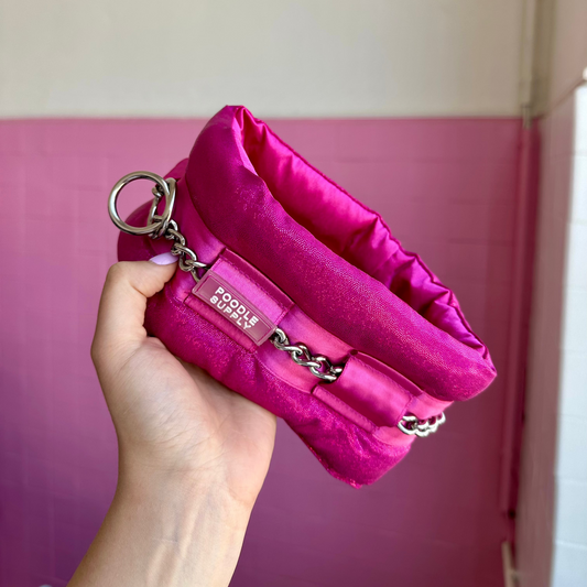 Fluffy Chain Collar Holographic Dragonfruit