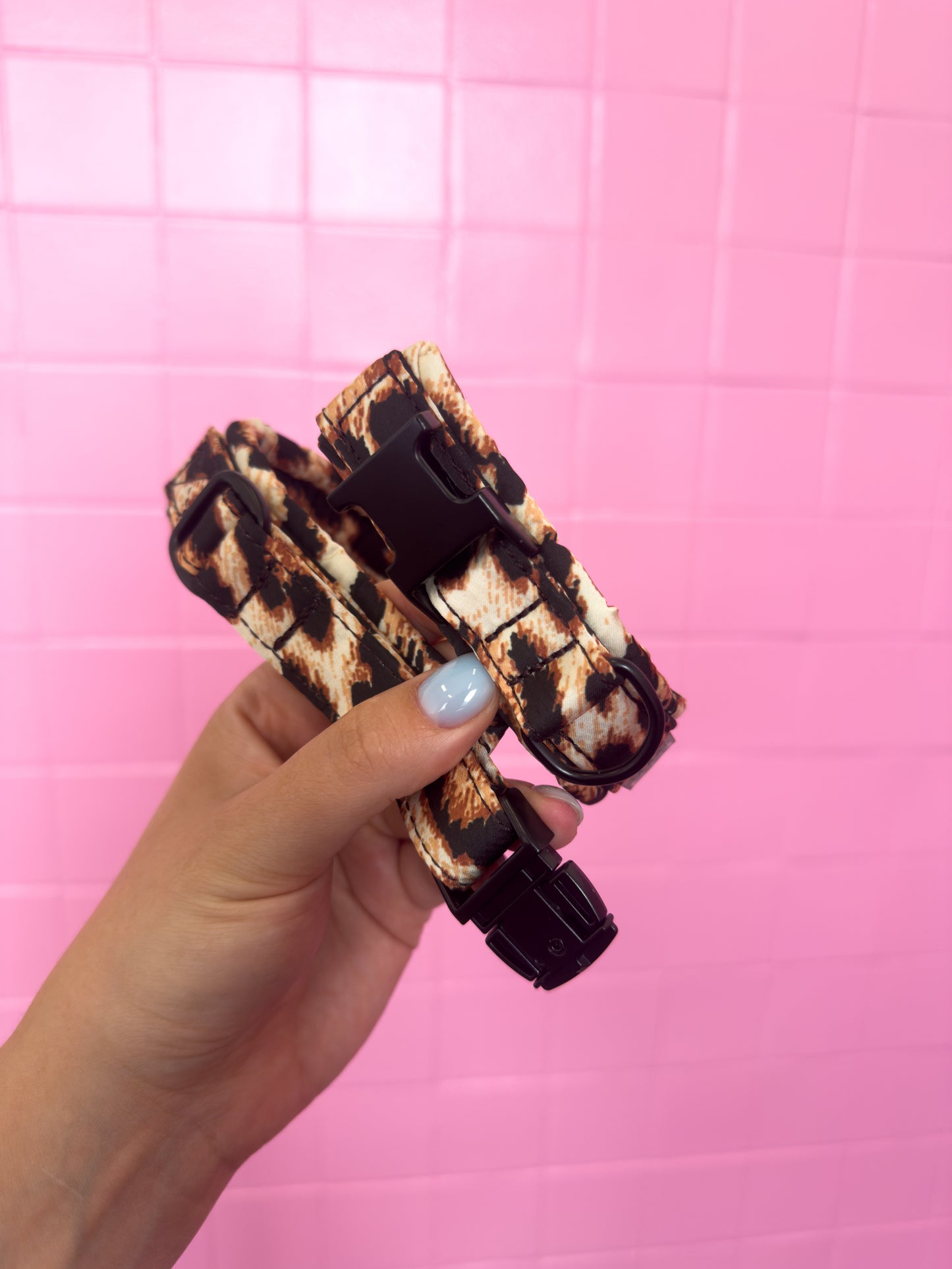 Fluffy Buckle Collar Leopard Supply