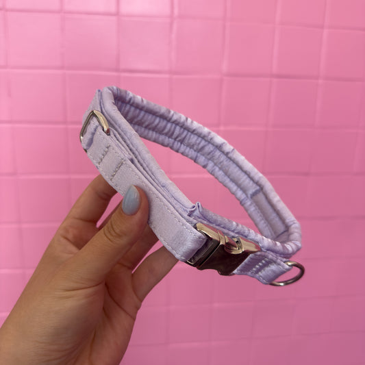 Fluffy Buckle Collar Lilac Rush