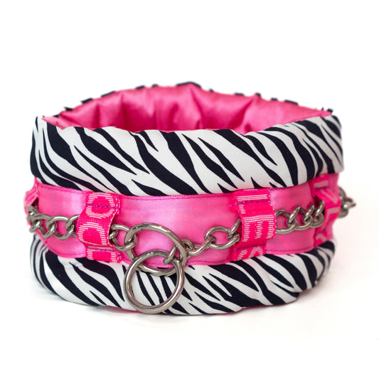 Fluffy Chain Collar Poodle Mania Zebra