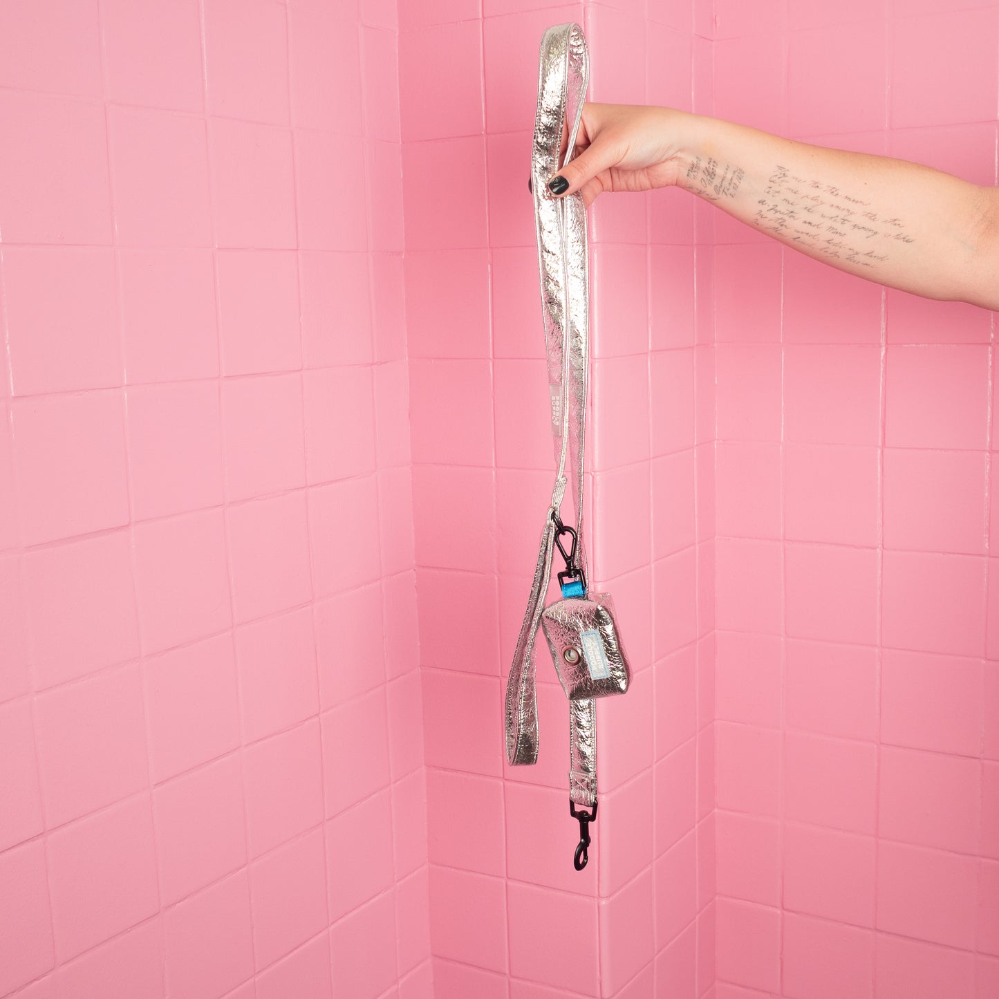 Toy / Miniature / Medium Fluffy Magnetic Collar - Eco Leather Frozen Lake Poodle Mania