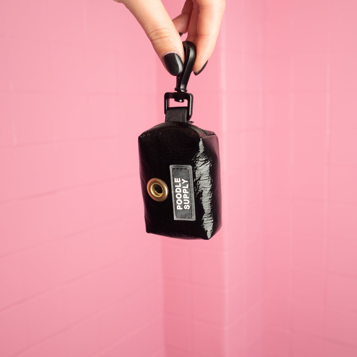 The Poop Bag - Eco Leather Black