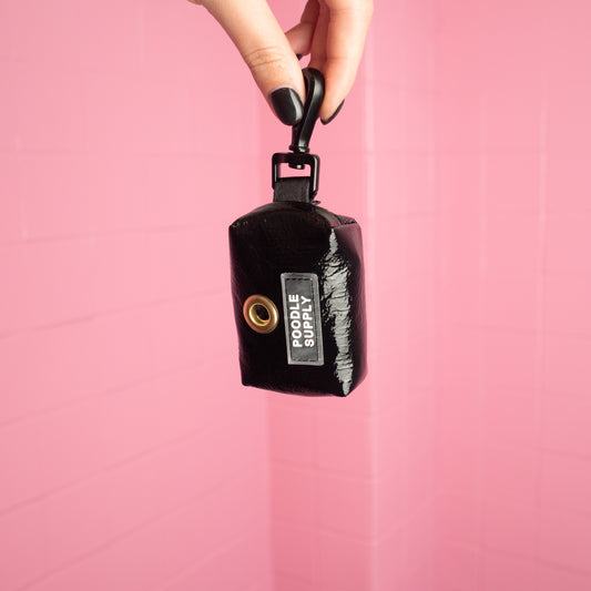The Poop Bag - Eco Leather Black