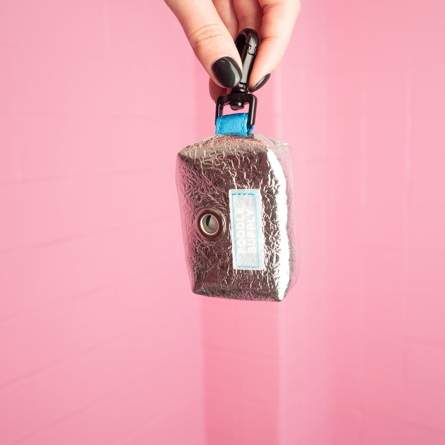 The Poop Bag - Eco Leather Frozen Lake with Blue