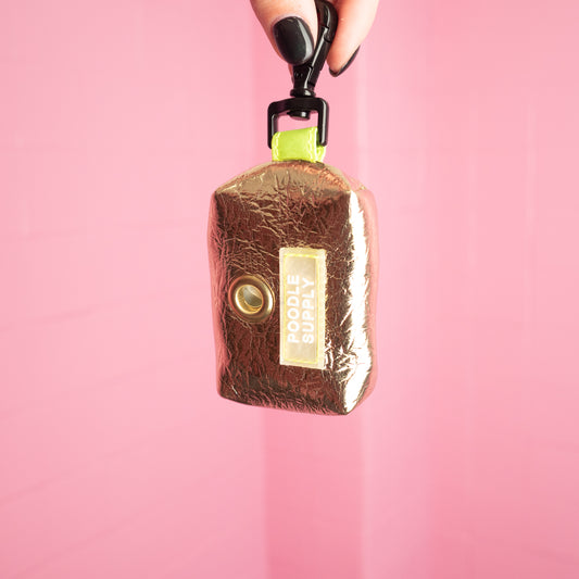 The Poop Bag - Eco Leather Midnight Sun with Neon