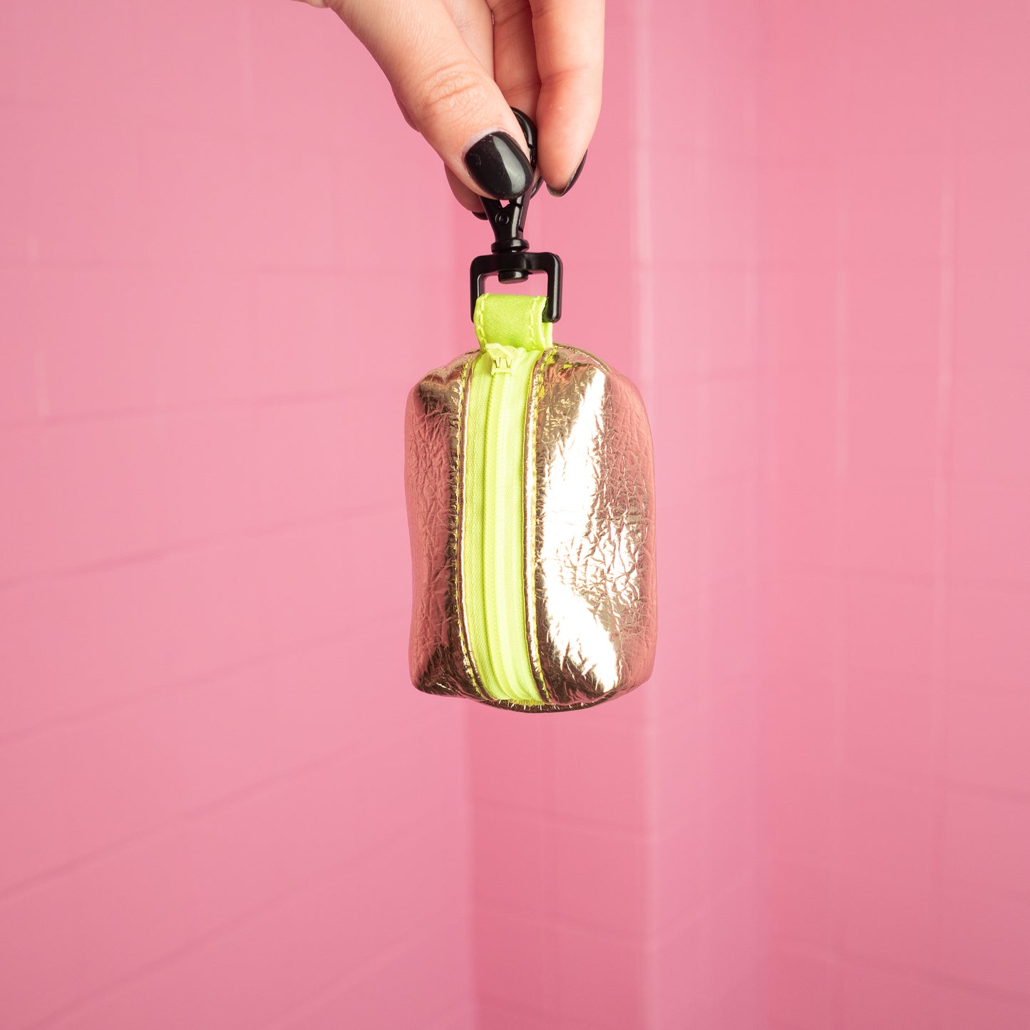 The Poop Bag - Eco Leather Midnight Sun with Neon