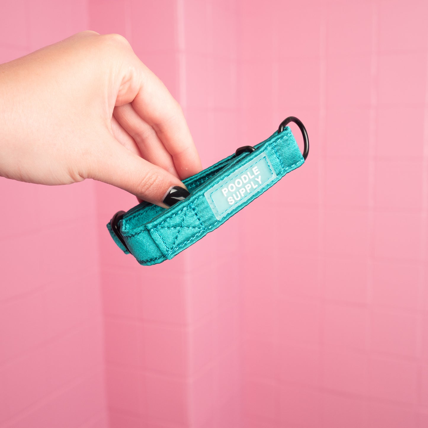 Martingale Collar Candy Satin - Ocean Drop