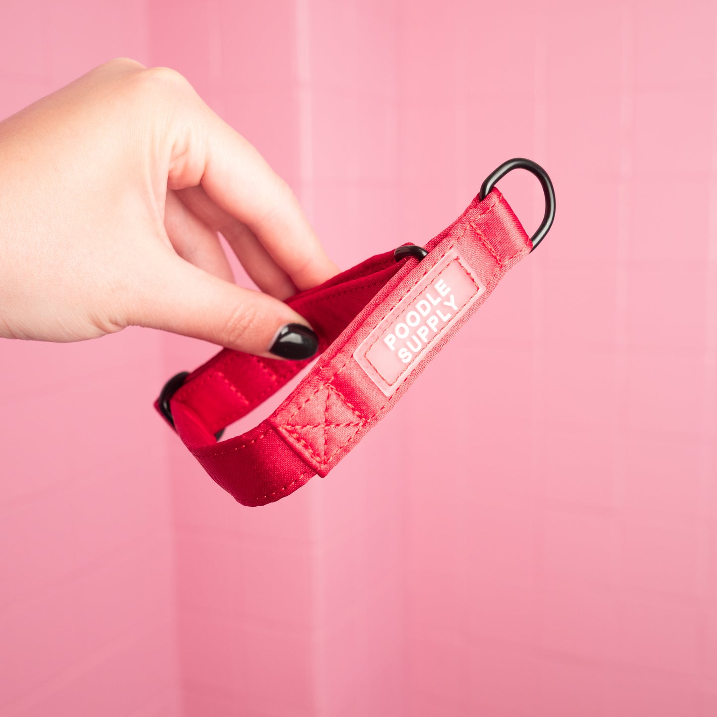 Martingale Collar Candy Satin - Spicy Strawberry