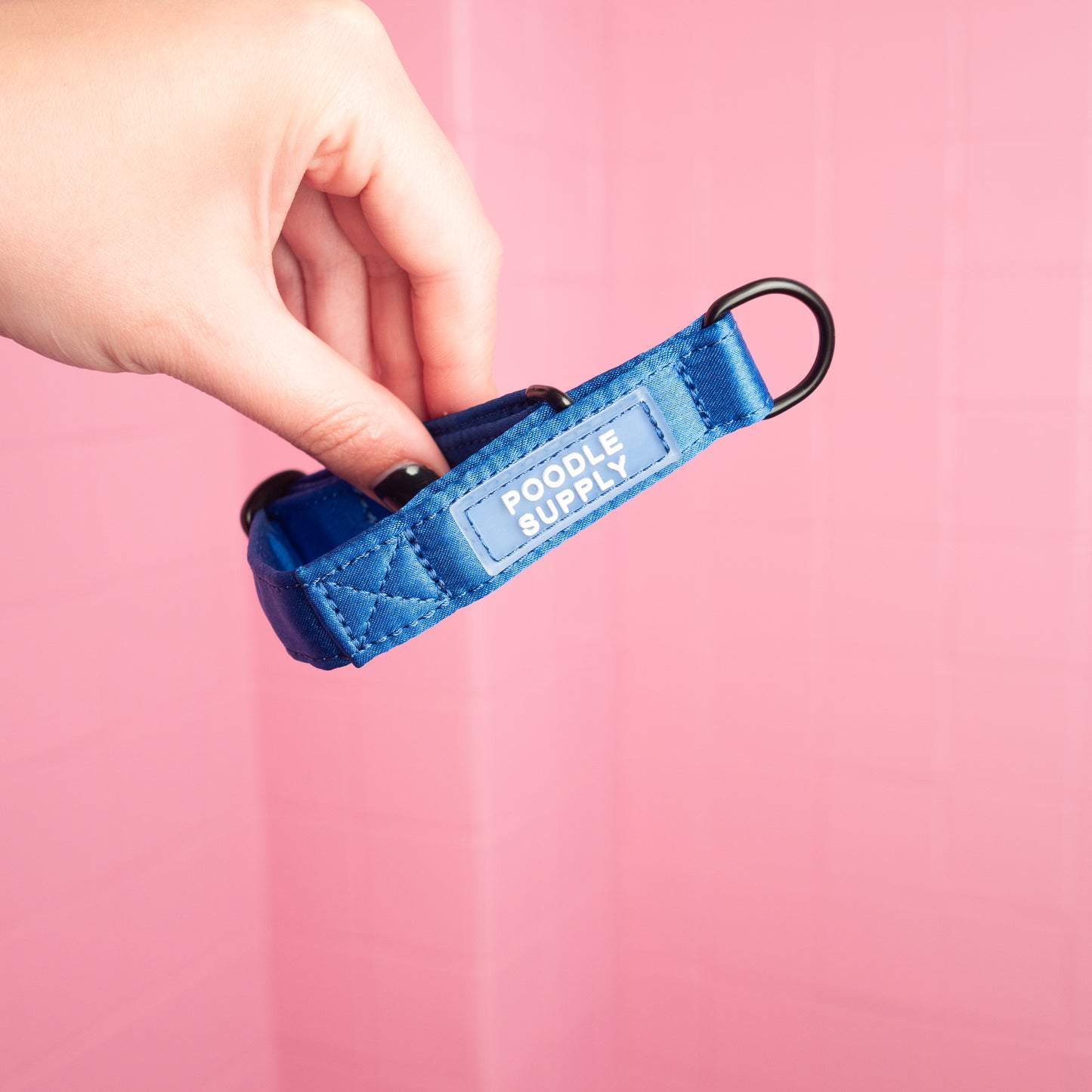 Martingale Collar Candy Satin - Foggy Blue