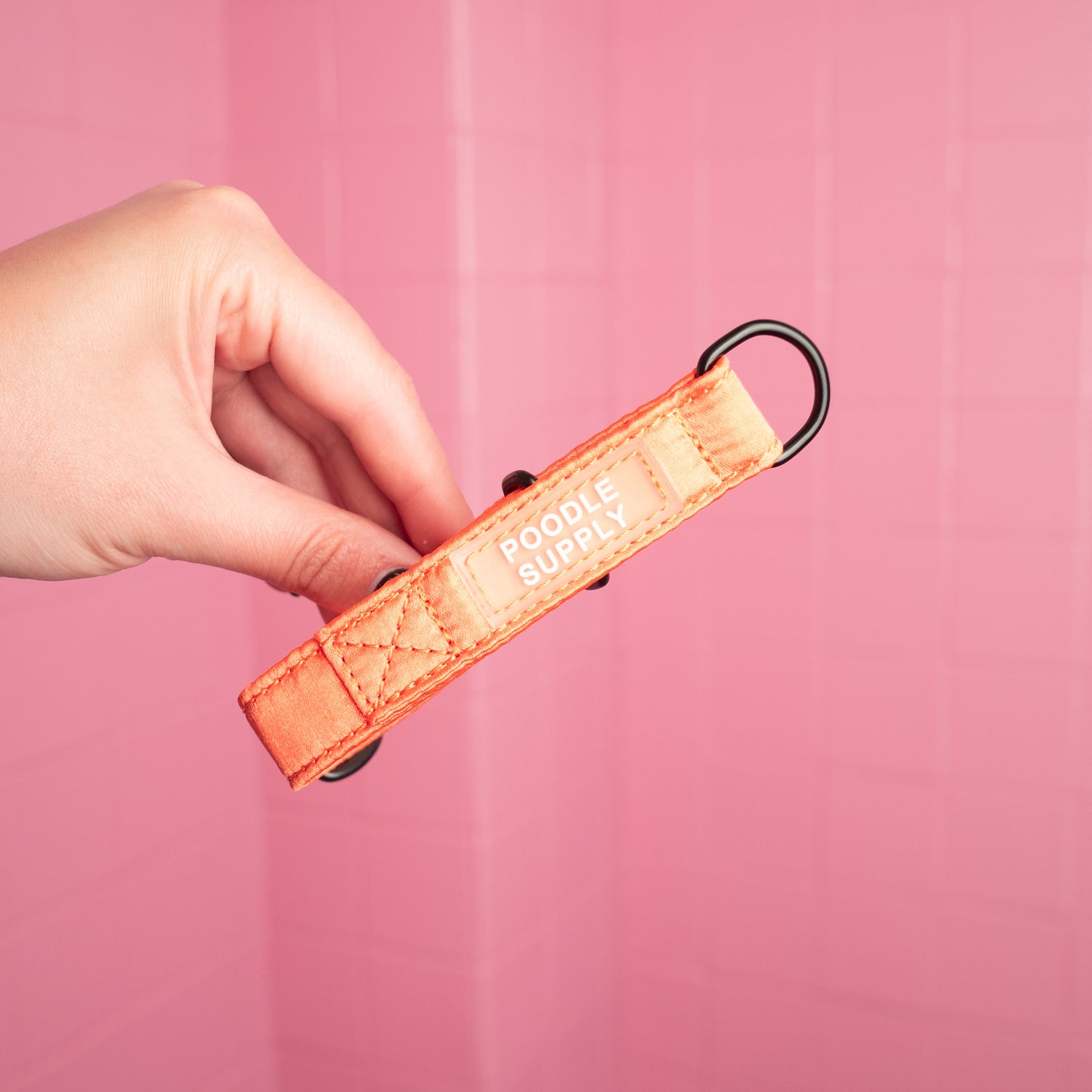 Martingale Collar Candy Satin - Mango Tango