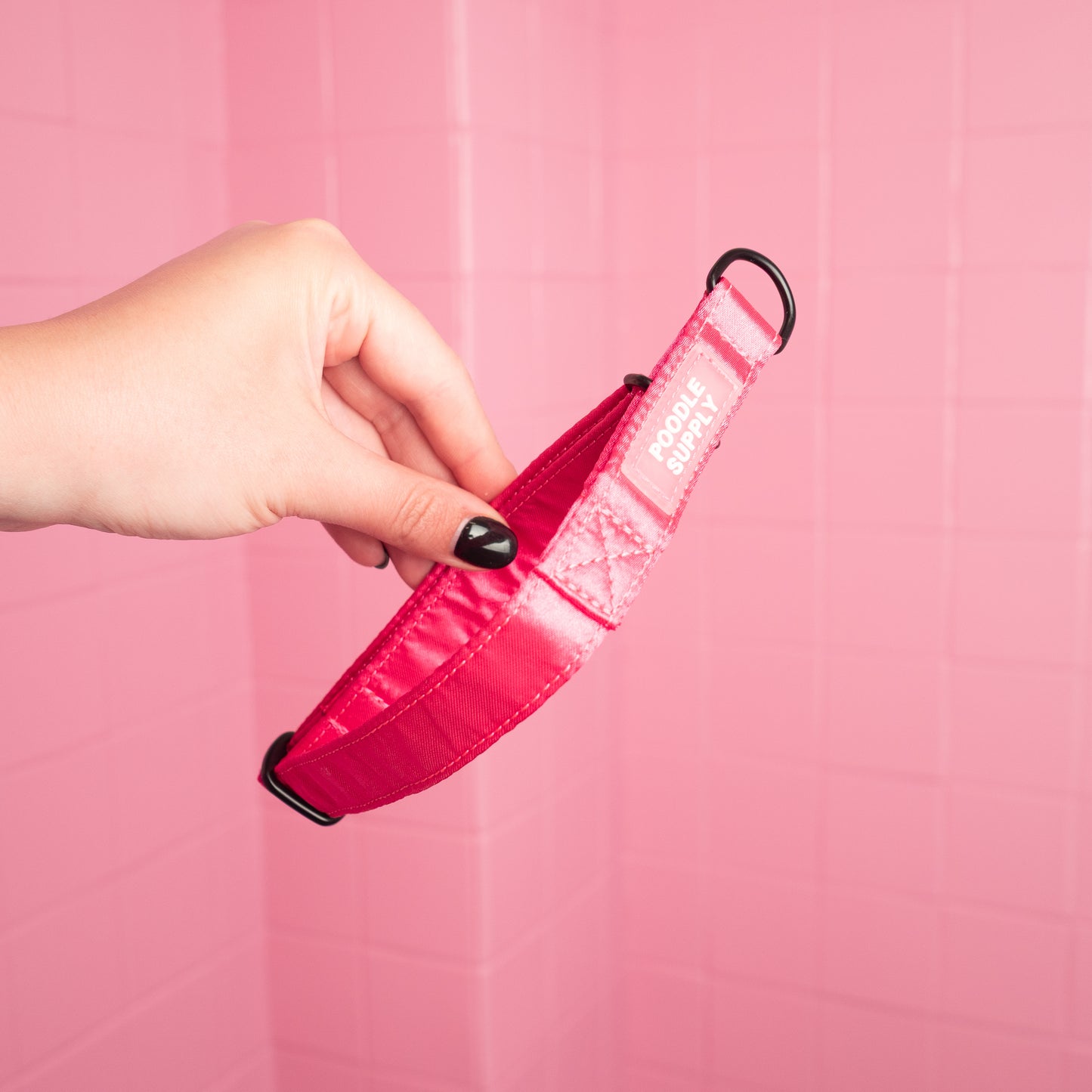 Martingale Collar Candy Satin - Magenta Magic