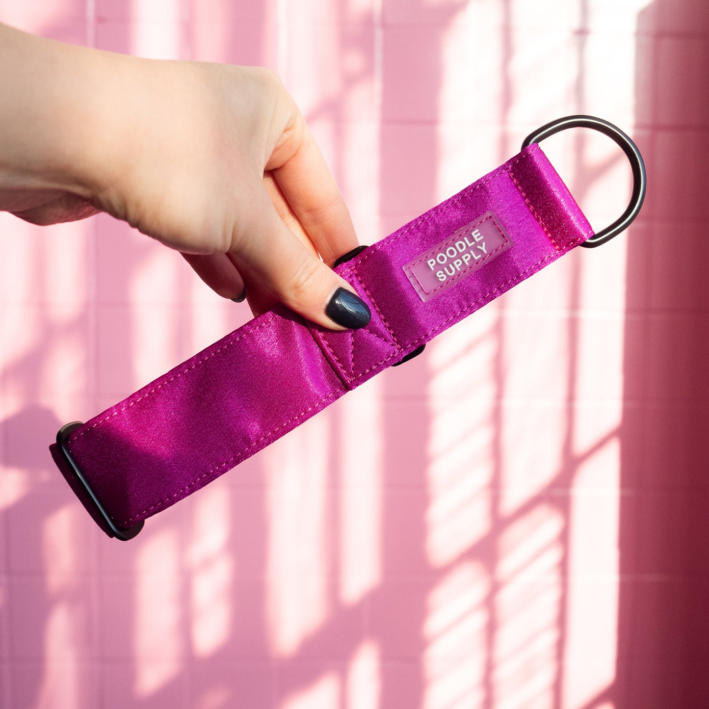 Martingale Collar Candy Satin - Dragonfruit - 4 cm