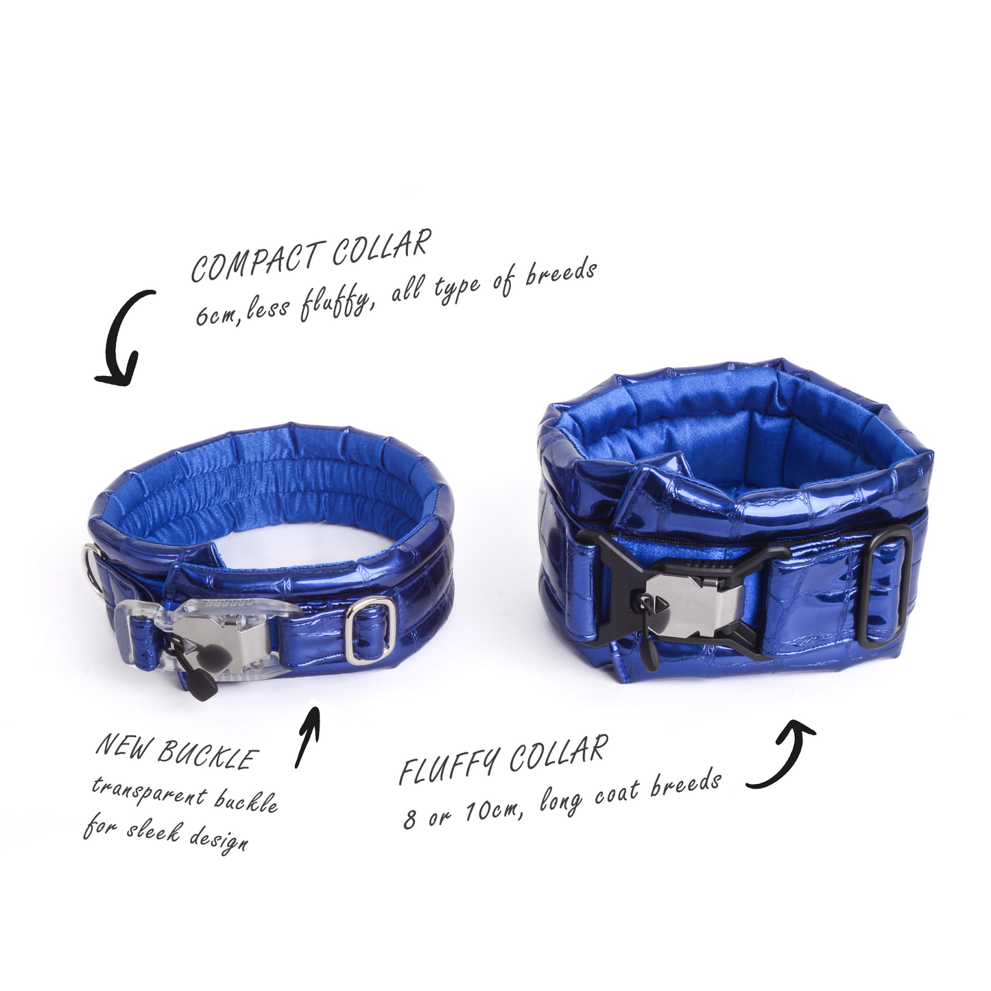 Standard Compact Magnetic Collar Eco Leather Neptune
