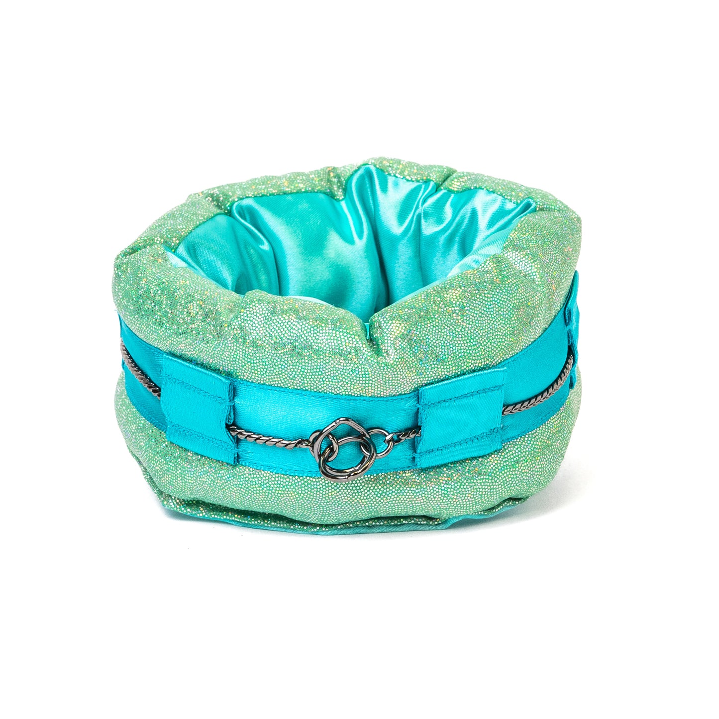 Miniature Collar Poodle Supply Mint & Turquoise Holographic