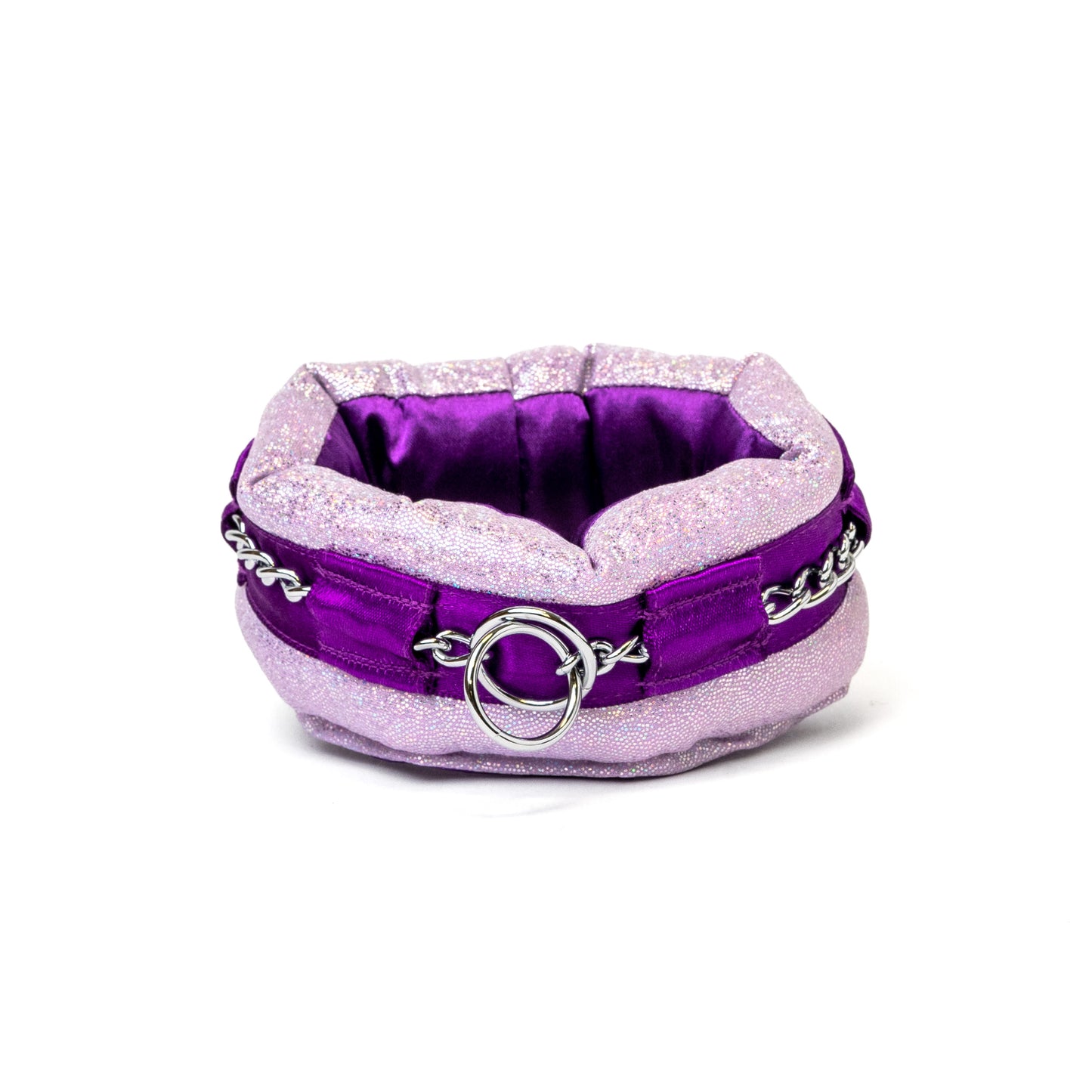 Toy Collar Poodle Supply Holographic Purple