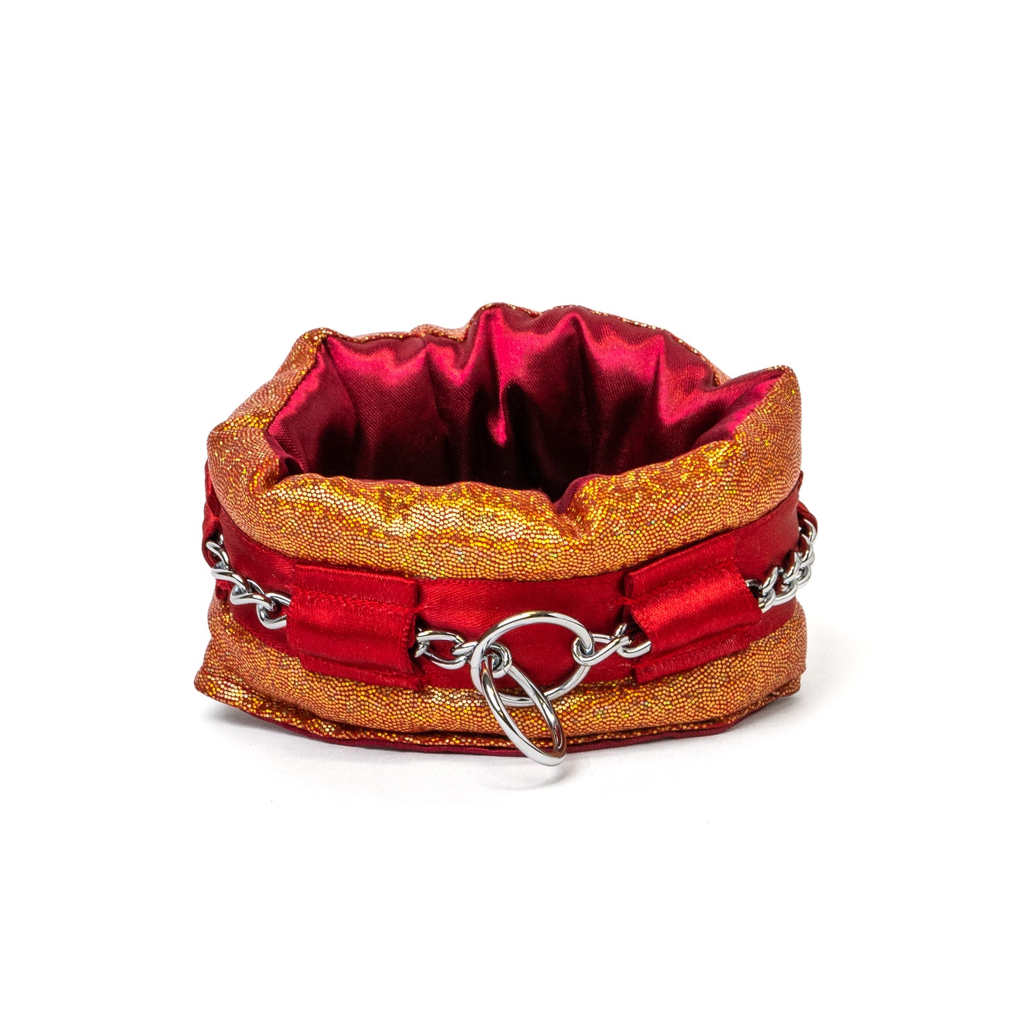 Toy Collar Poodle Supply Burgundy Holographic