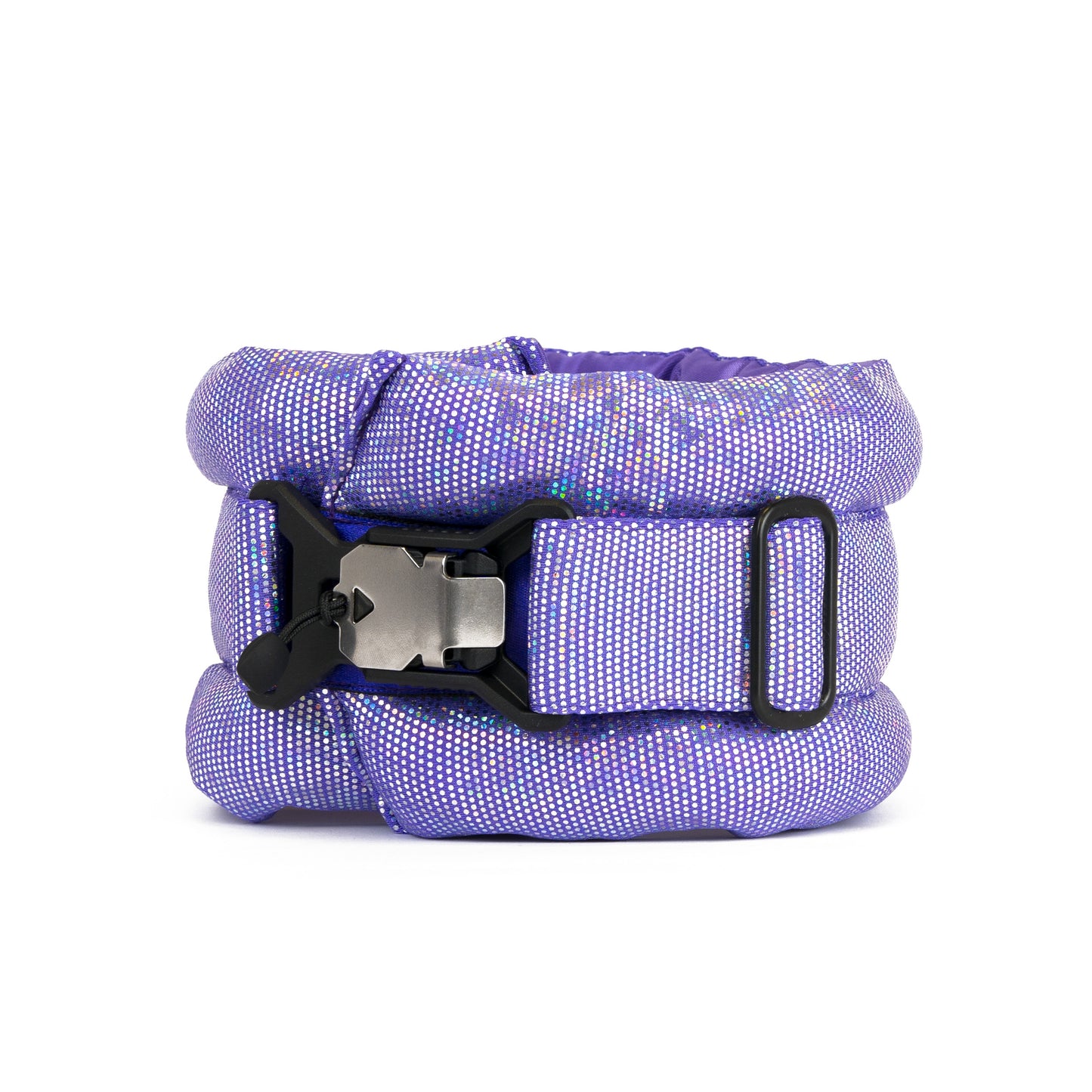 Standard Fluffy Magnetic Collar Light Purple Holographic
