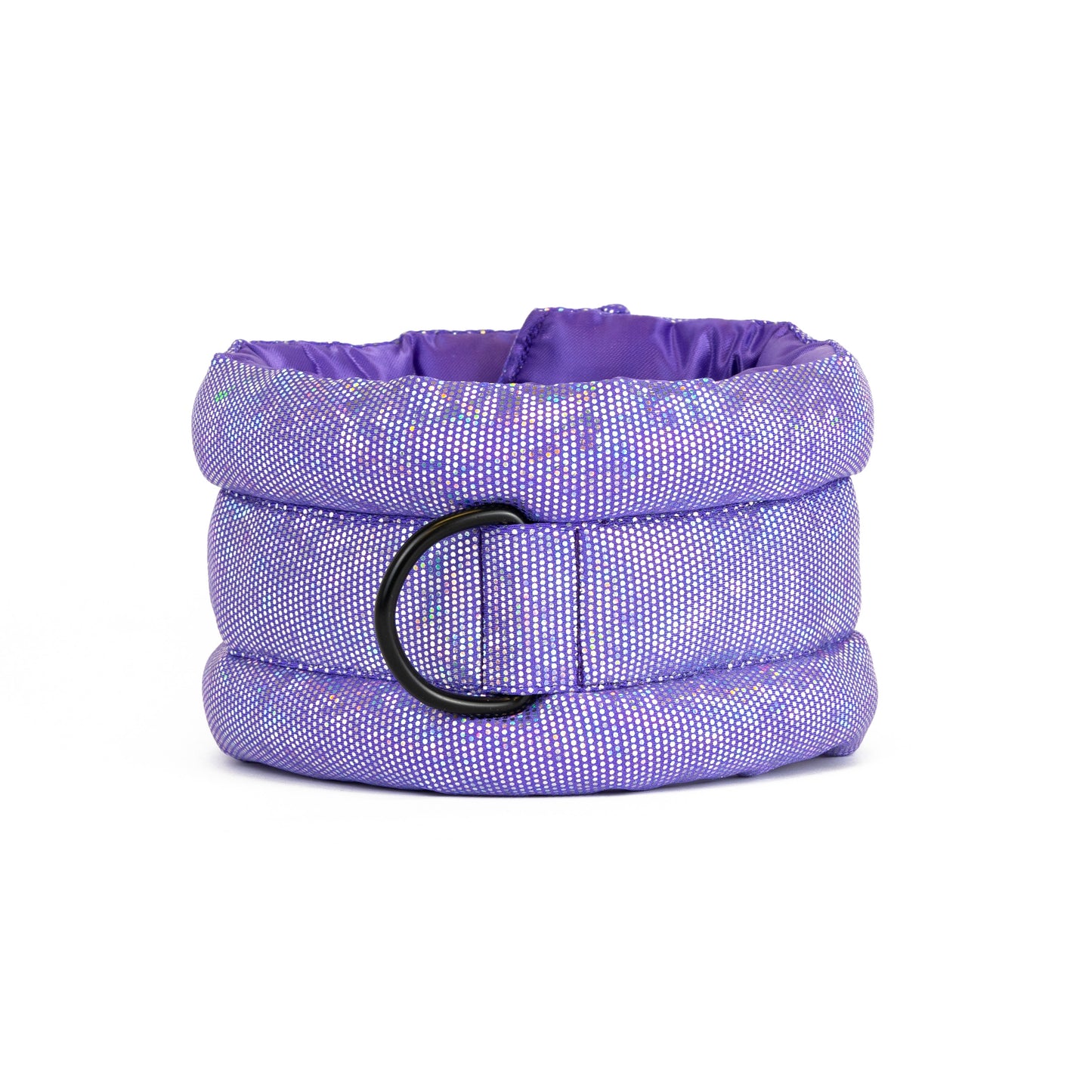 Standard Fluffy Magnetic Collar Light Purple Holographic