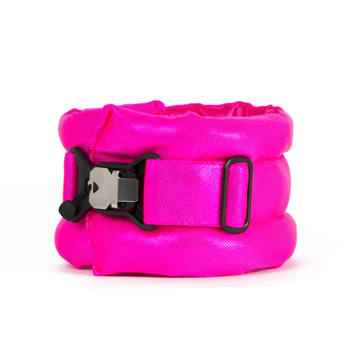 Standard Fluffy Magnetic Collar Metallic Ultra Neon Pink