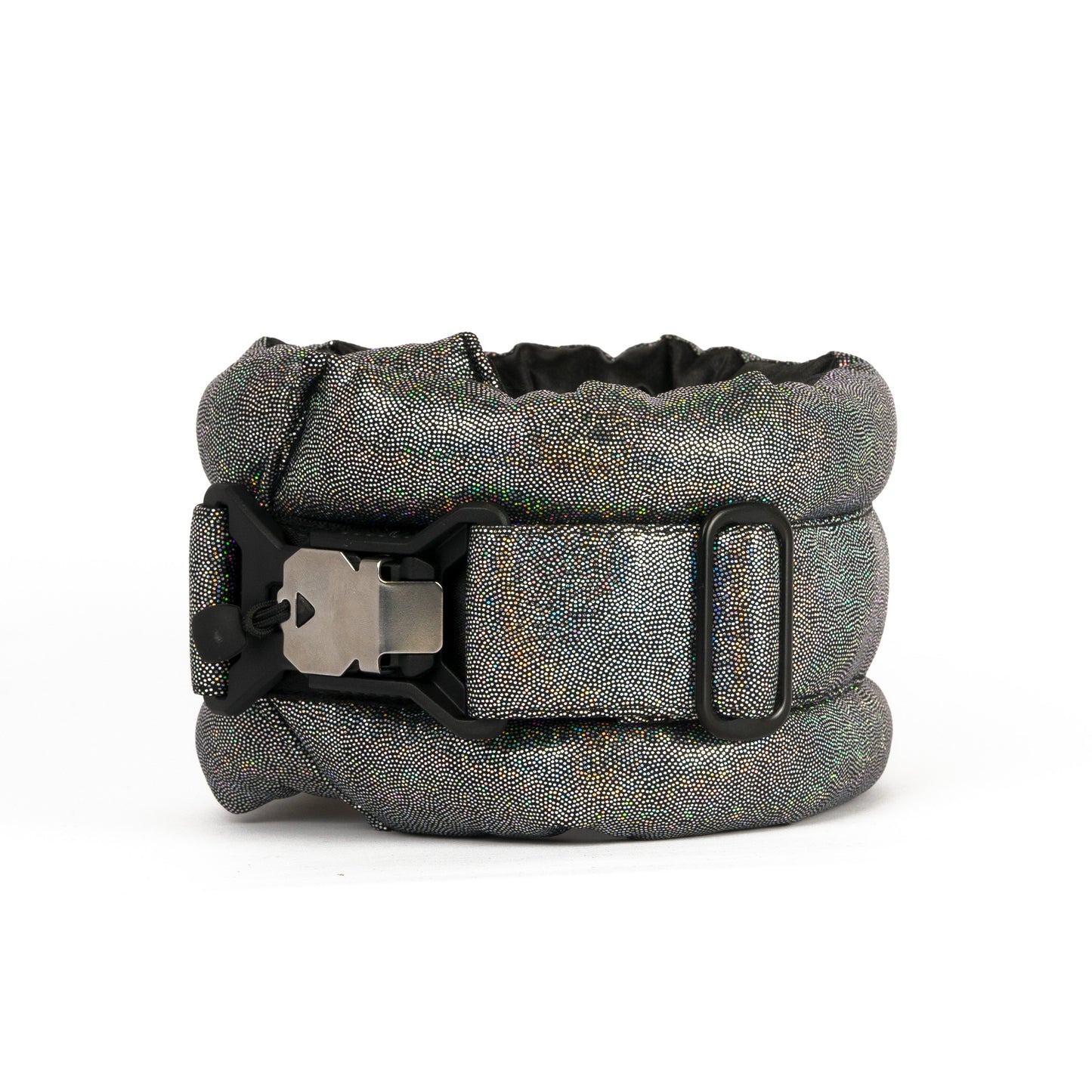 Standard Fluffy Magnetic Collar Holographic Jet Black