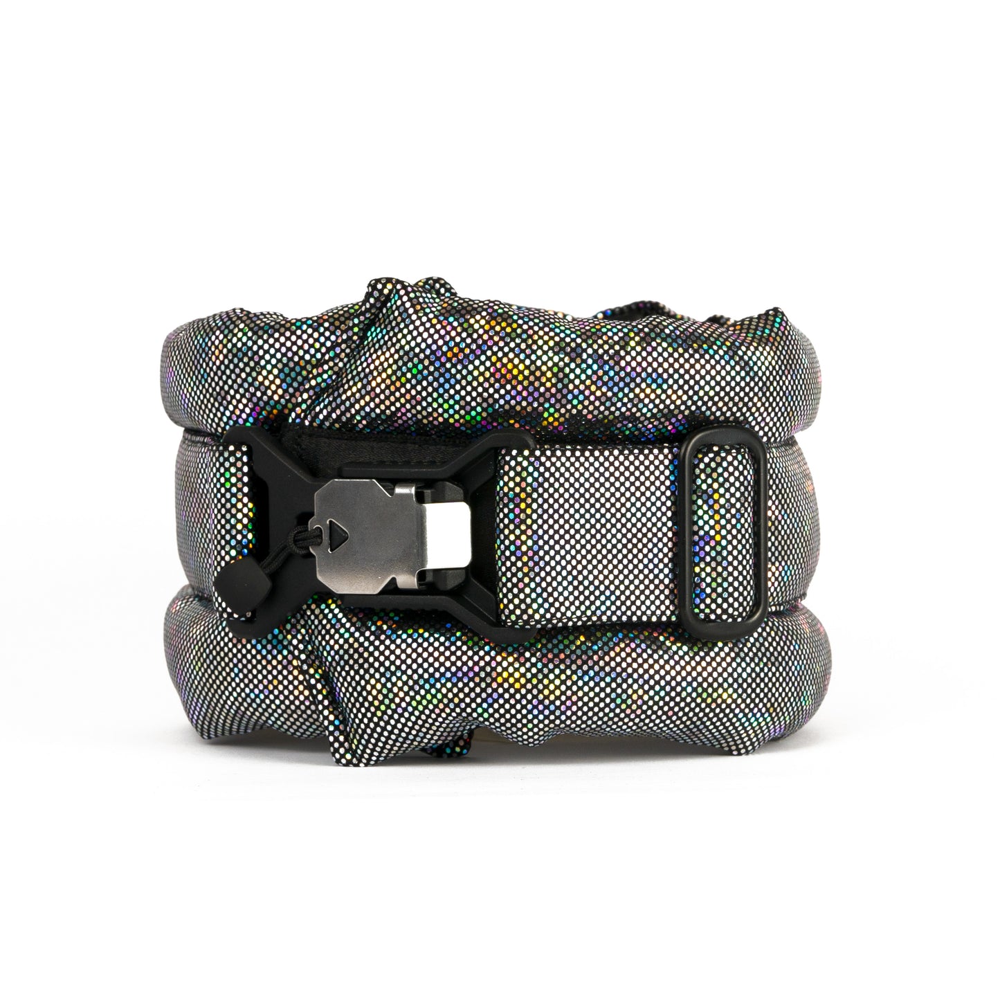 Standard Fluffy Magnetic Collar Holographic Black