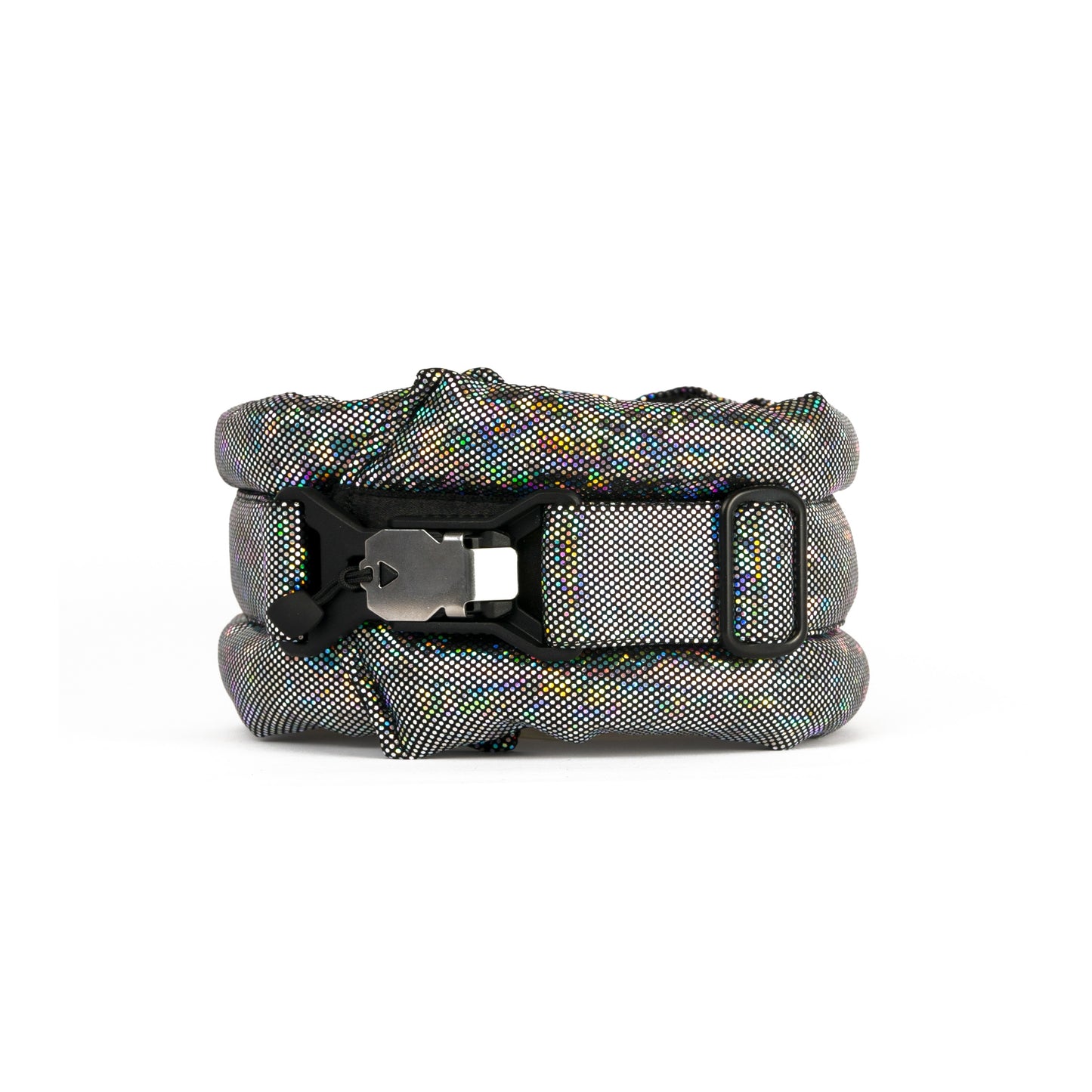 Toy / Miniature / Medium Fluffy Magnetic Collar Holographic Black