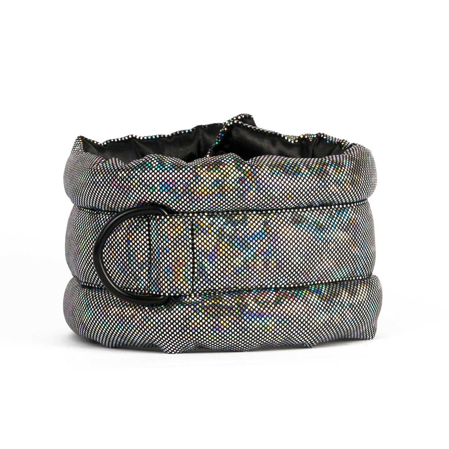 Standard Fluffy Magnetic Collar Holographic Black