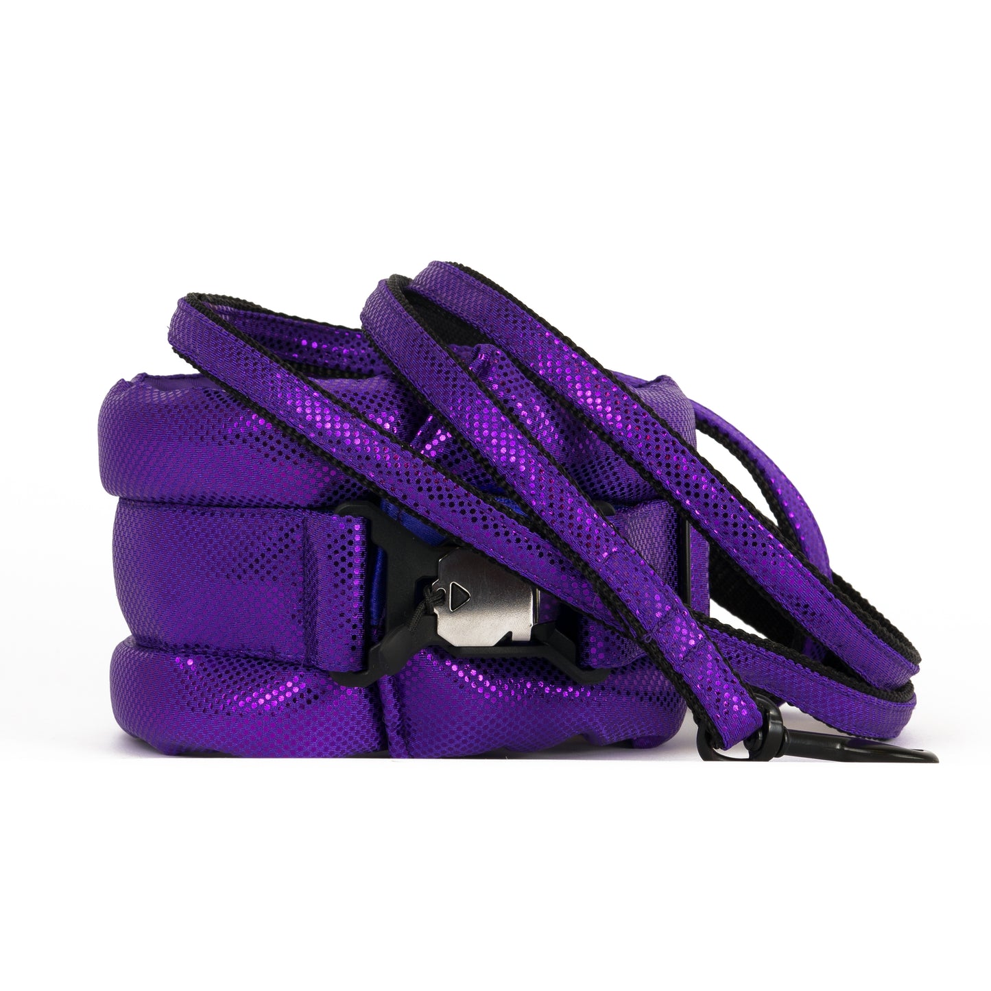 Standard Fluffy Magnetic Collar Metallic All Purple Everything