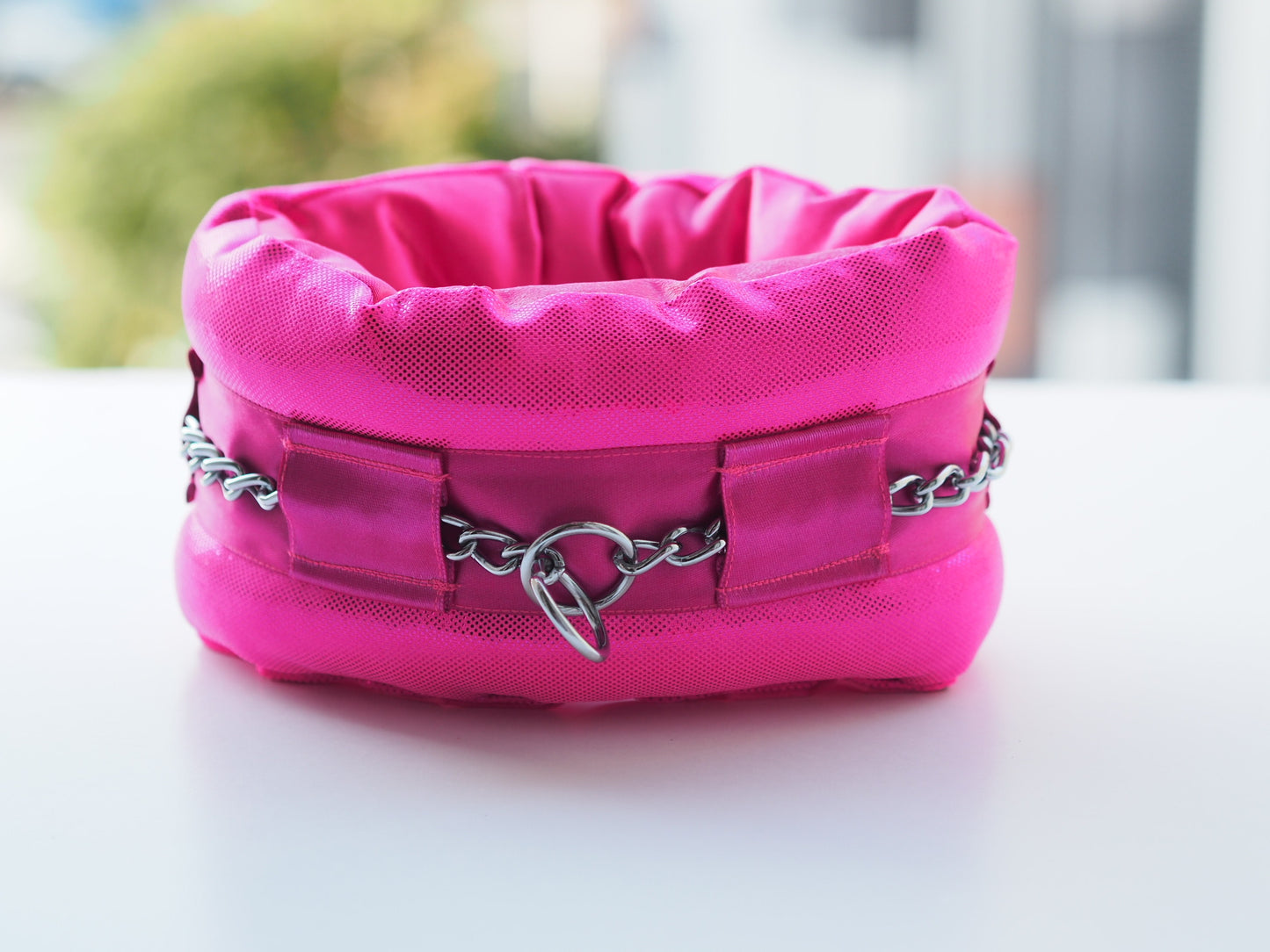 Collar Poodle Supply Luxury Ultra Neon Pink Metallic