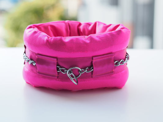 Collar Poodle Supply Luxury Ultra Neon Pink Metallic