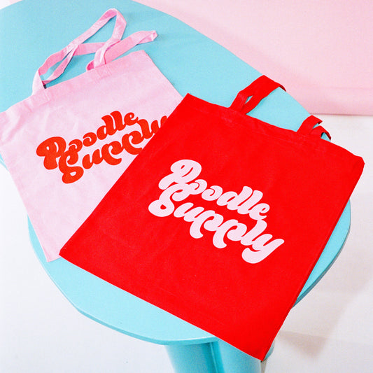 Poodle Supply Logo Tote Red
