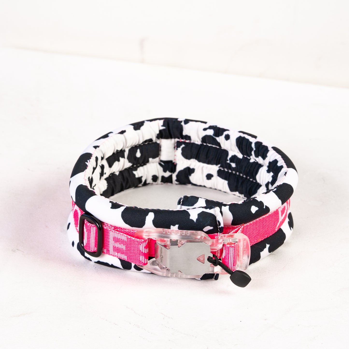 Toy / Miniature / Medium Fluffy Magnetic Collar - Cow Poodle Mania