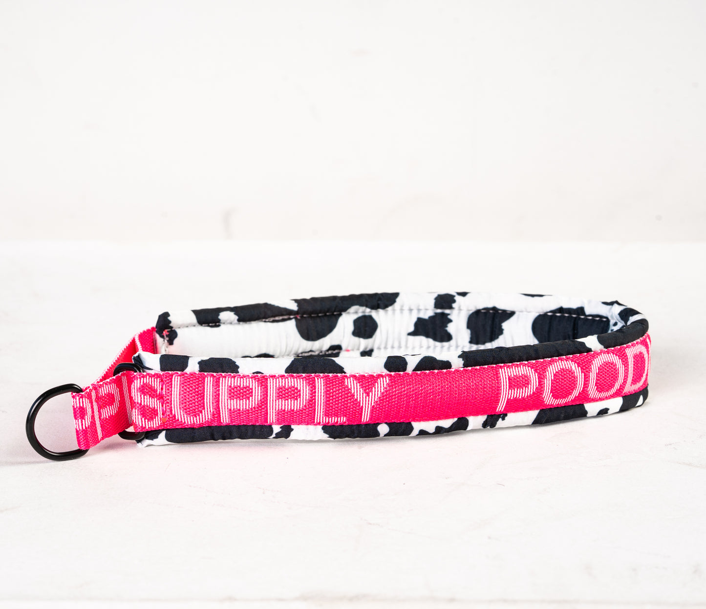 Poodle Mania Fluffy Martingale Satin Collar Cow