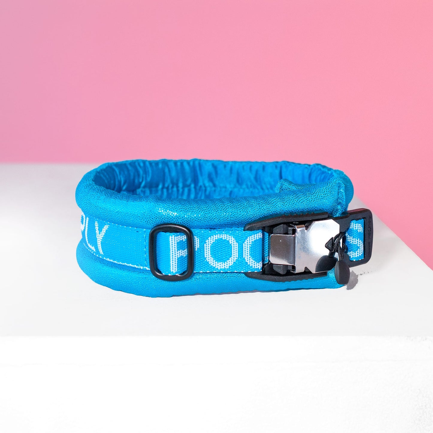 Poodle Mania Fluffy Magnetic Collar All Blue