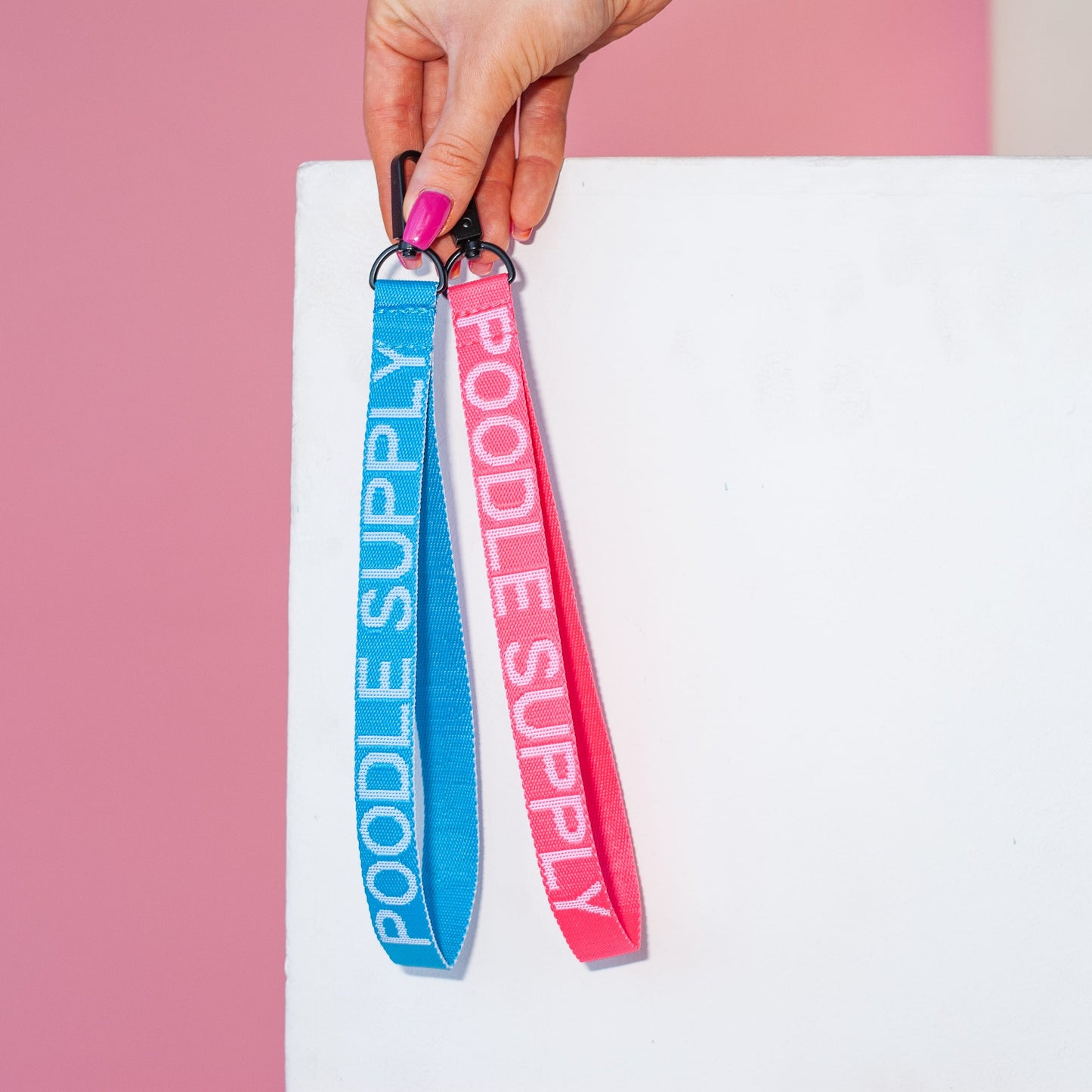 Poodle Mania Keychain Blue Long